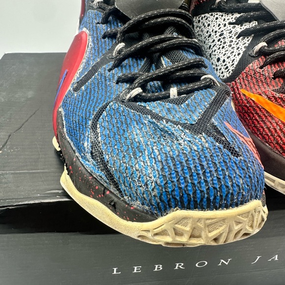 Nike Lebron XII 12 SE WTL What The Lebron James Multicolor Phantom MTLC Cacao 10 - Picture 11 of 14